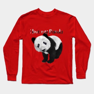 I love my panda Long Sleeve T-Shirt